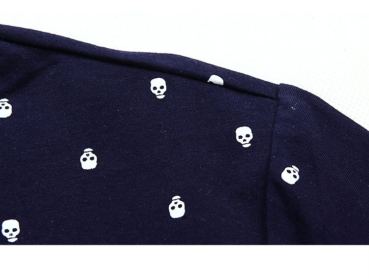 Men's Skull Print Polo
